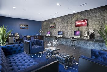 Resident lounge with coffee service